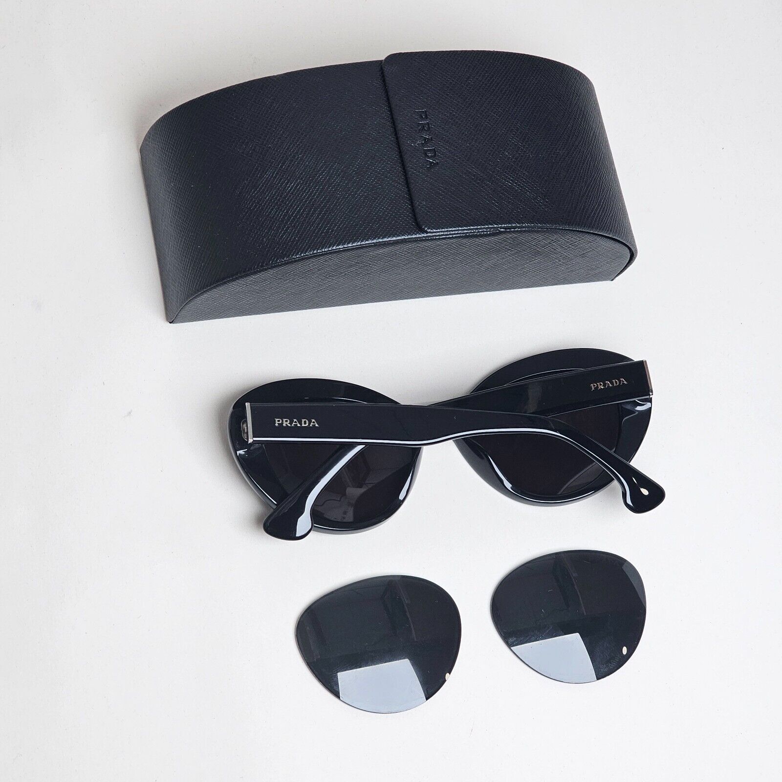 Prada Sunglasses 2015 Black Glossy Portrait PR15QS SPR 15Q 1AB-1A1 53mm 170125