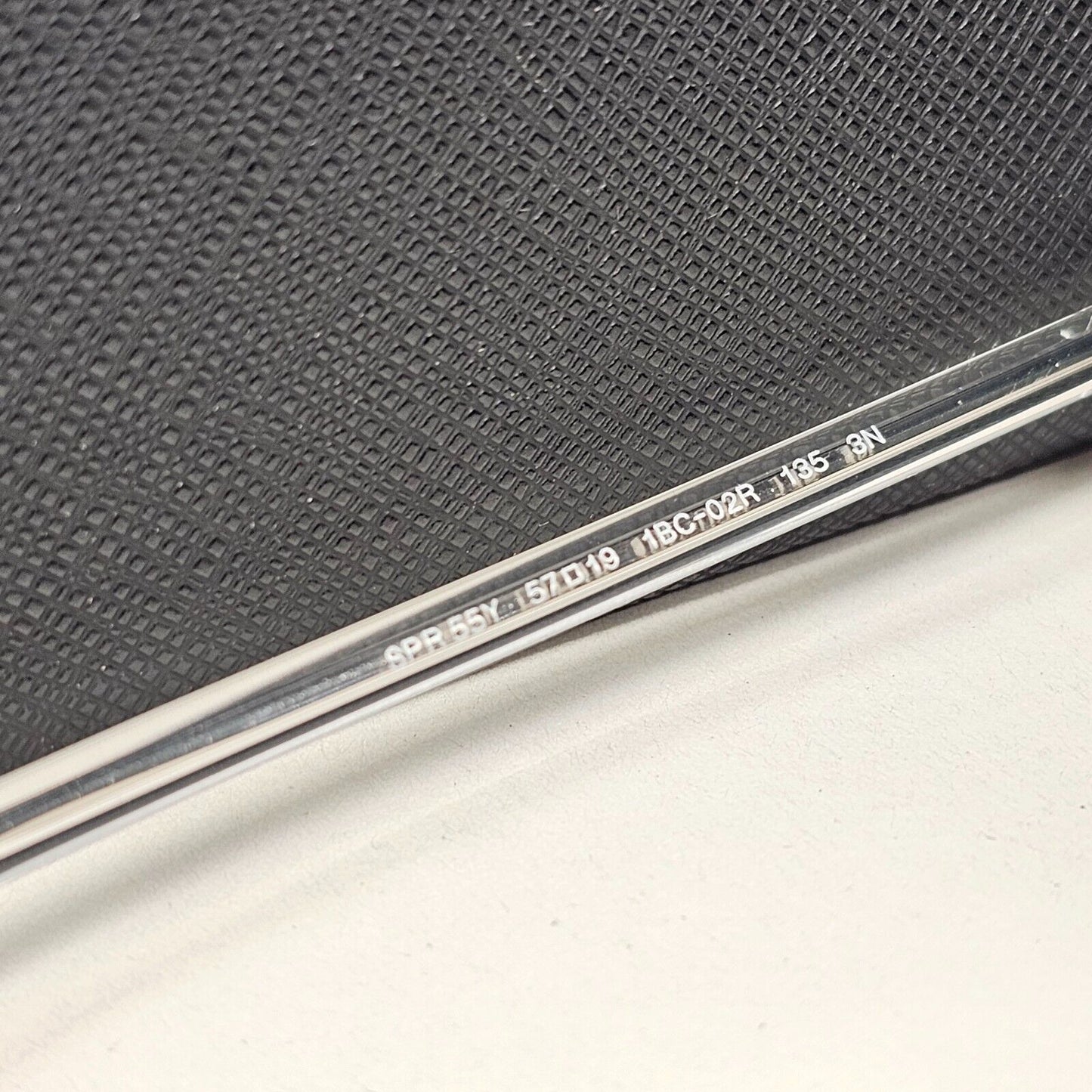 Prada Sunglasses Silver Mirror Large Square Oversized PR55YS SPR 55Y 1BC-02R