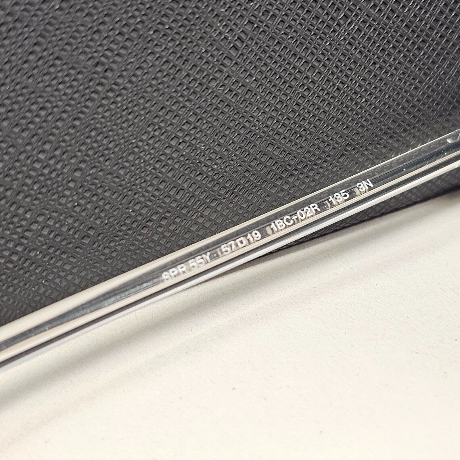 Prada Sunglasses Silver Mirror Large Square Oversized PR55YS SPR 55Y 1BC-02R