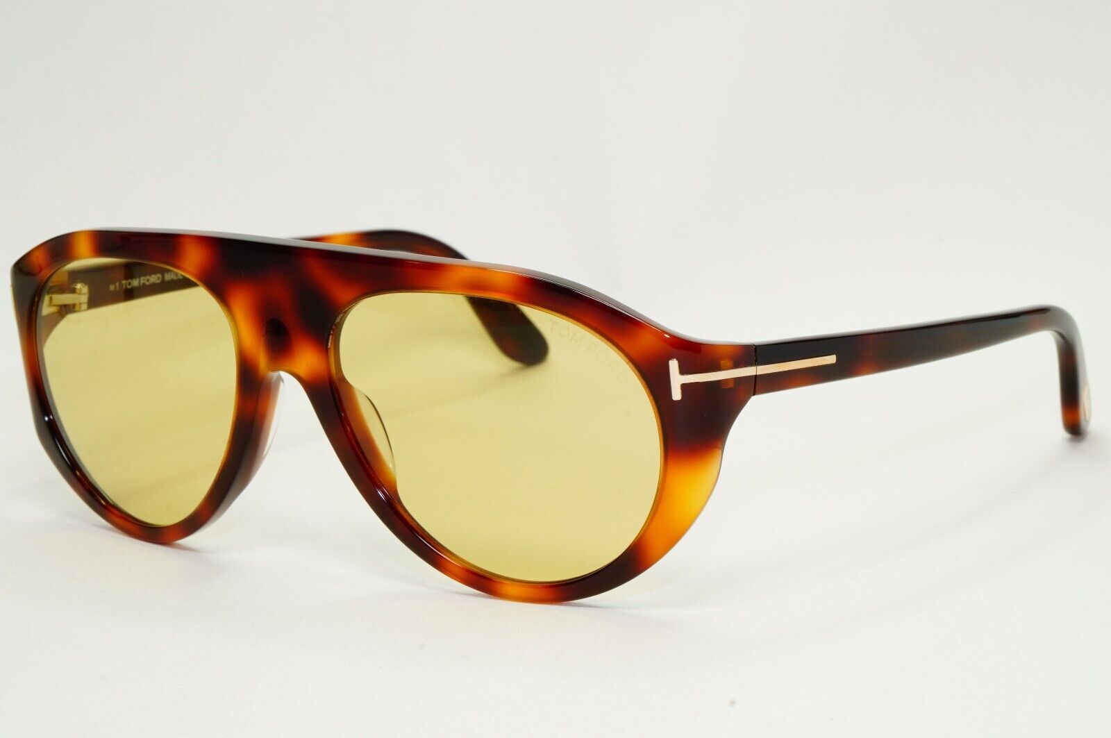 Tom Ford Sunglasses Rex-02 Photochromic Brown Yellow FT1001 TF 1001 53E 57mm