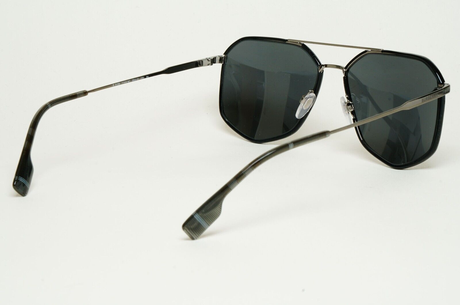 Burberry Sunglasses Ozwald Black Grey Navigator BE 3139 1144/87 58mm