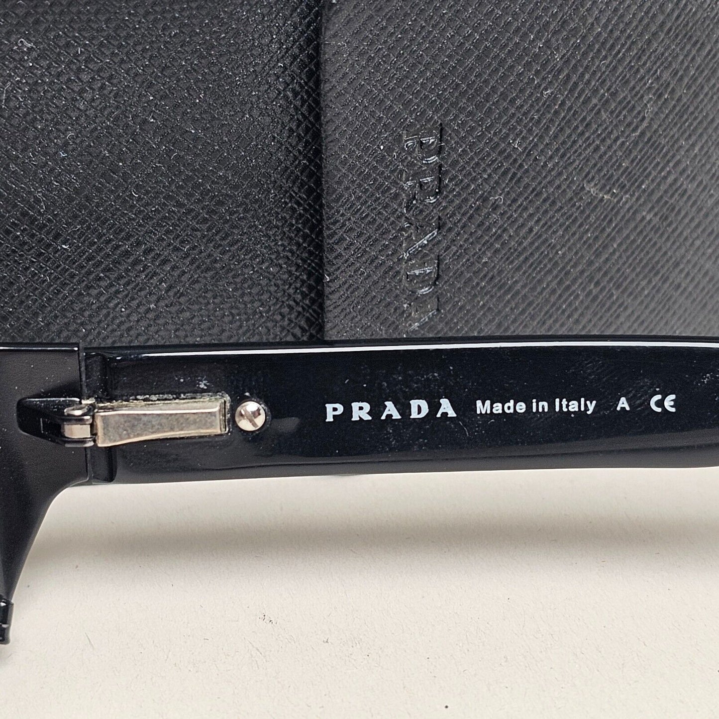 Prada Sunglasses 2007 Vintage Black Grey Rectangle PR61MS SPR 61M 1BO-3M1 310125