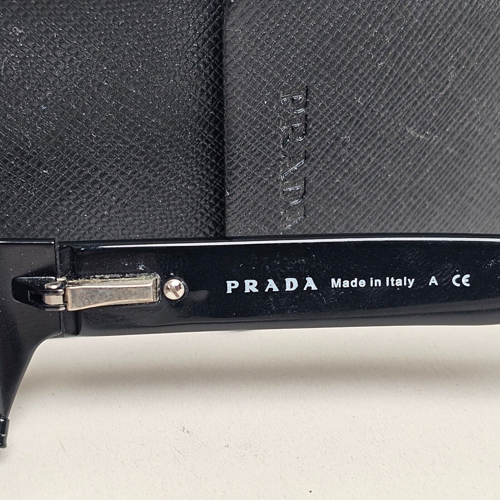Prada Sunglasses 2007 Vintage Black Grey Rectangle PR61MS SPR 61M 1BO-3M1 310125