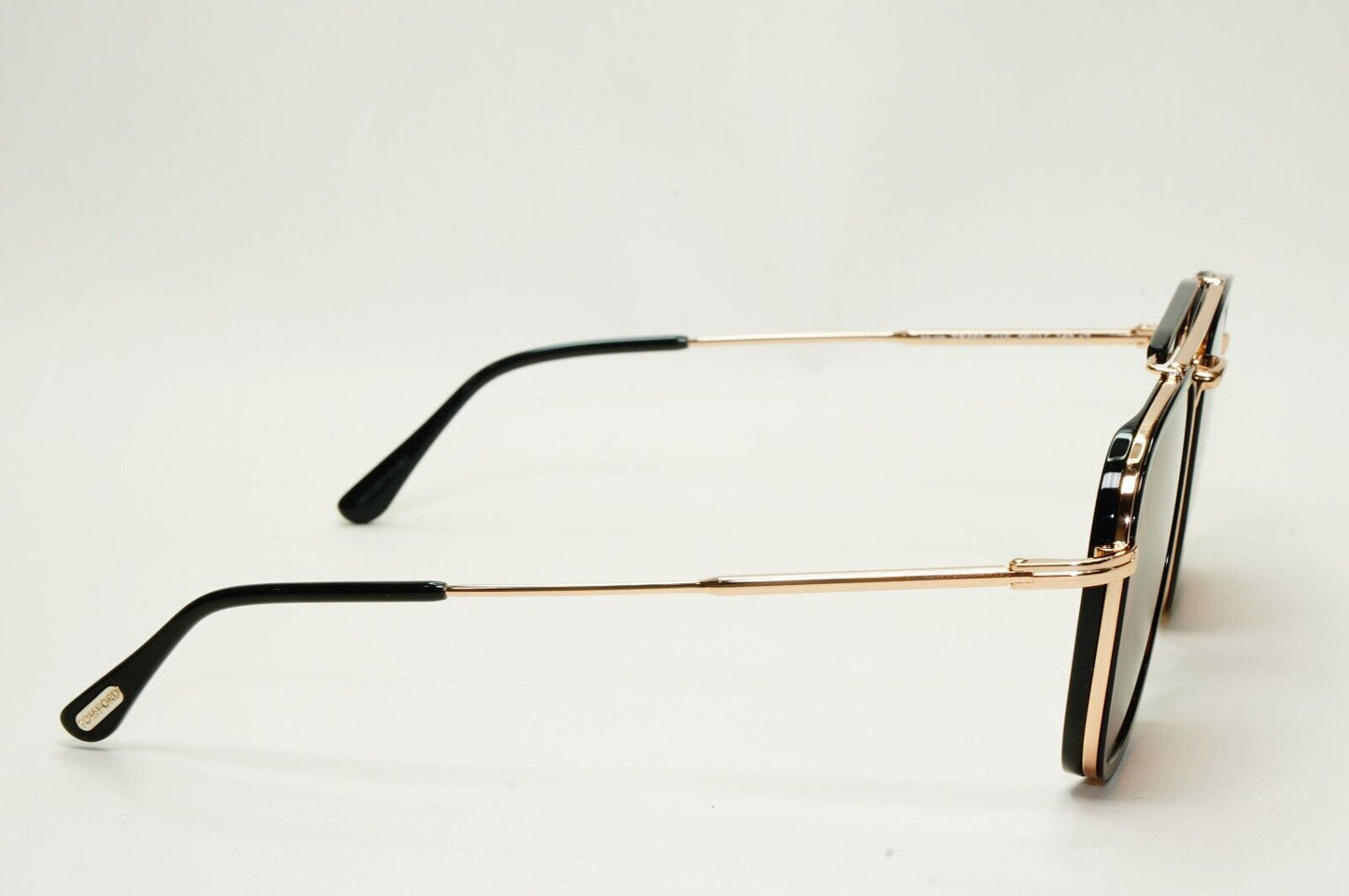 Tom Ford Sunglasses Huck Gold Black Brown Navigator Square FT0665 TF 665 01E