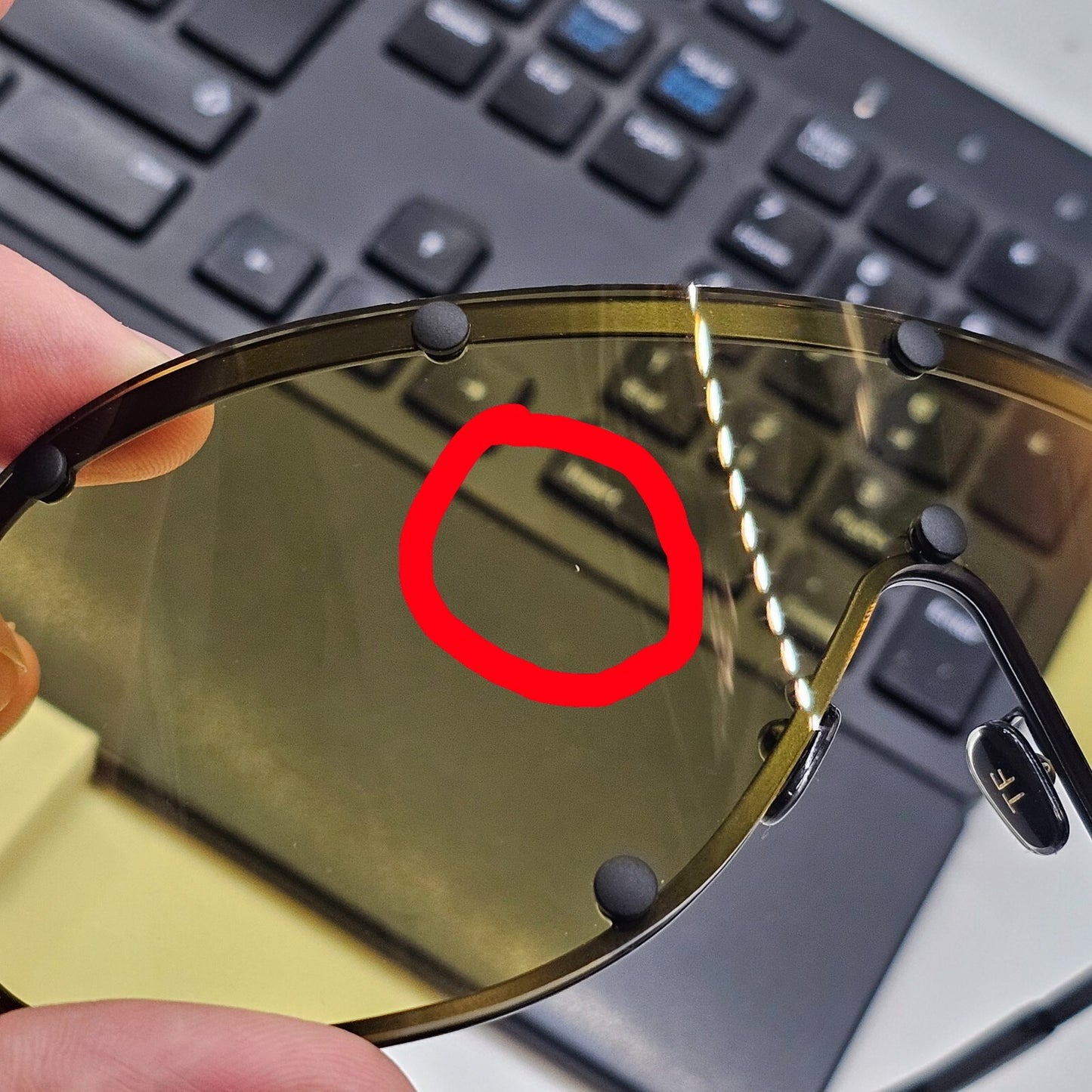 Tom Ford Sunglasses Kyler Black Yellow Visor Shield Large FT1043 TF 1043 02E [A]