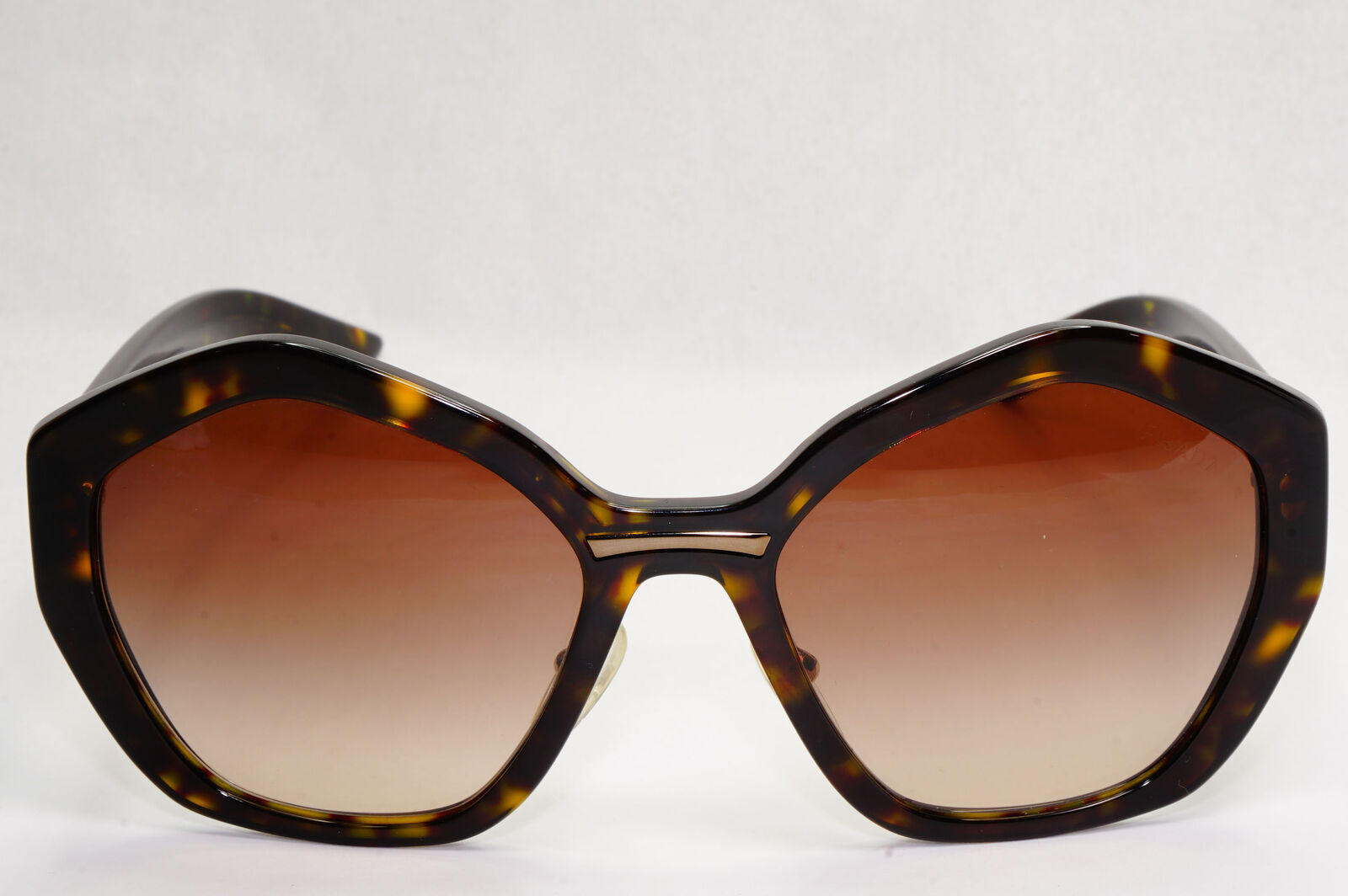 Prada Sunglasses Brown Tortoise Angular Gradient PR08XS SPR 08X 2AU-6S1 58mm