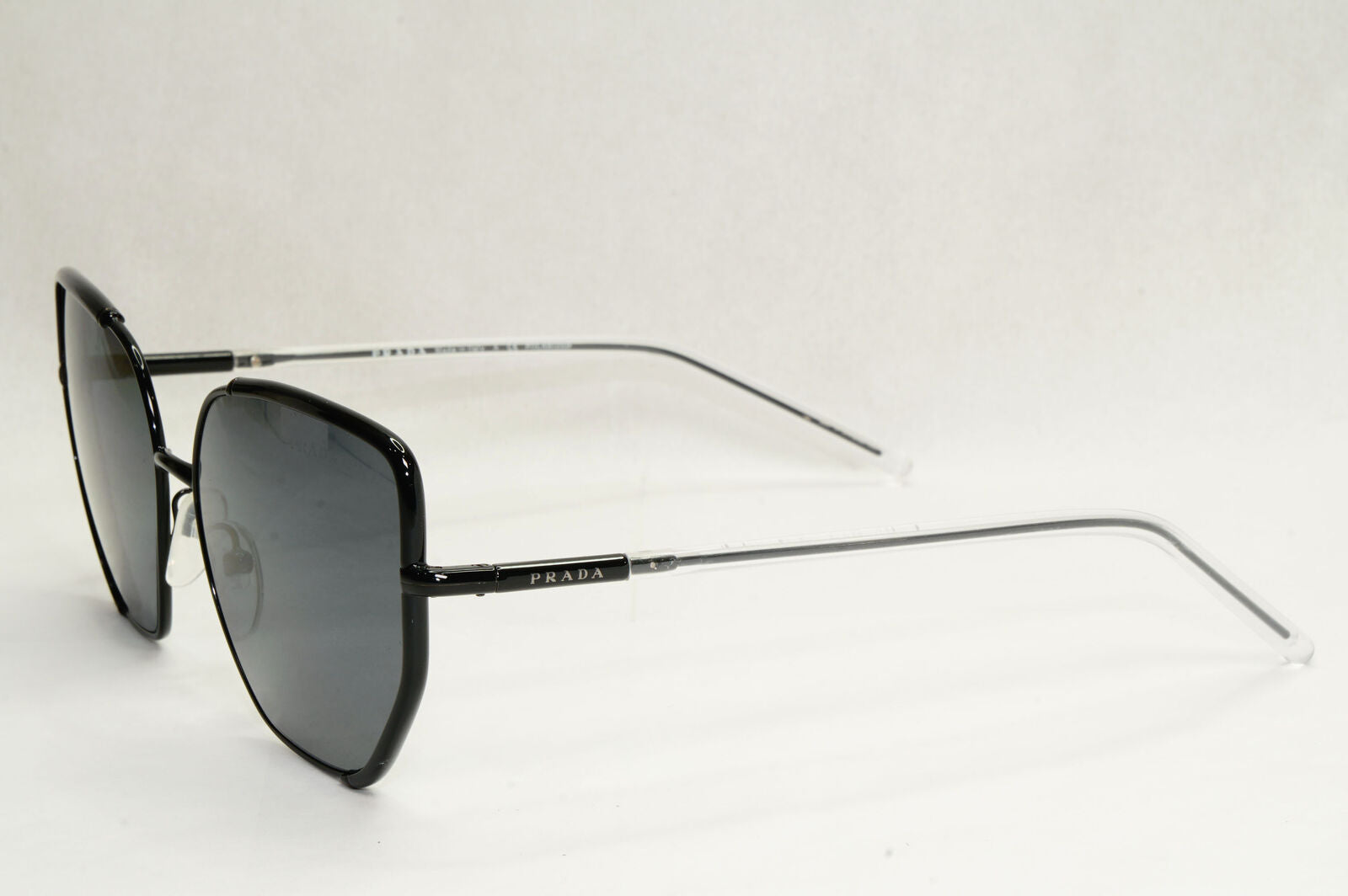 Prada Sunglasses Polarised Black Square Grey PR50WS SPR 50W 1AB-5Z1 58mm