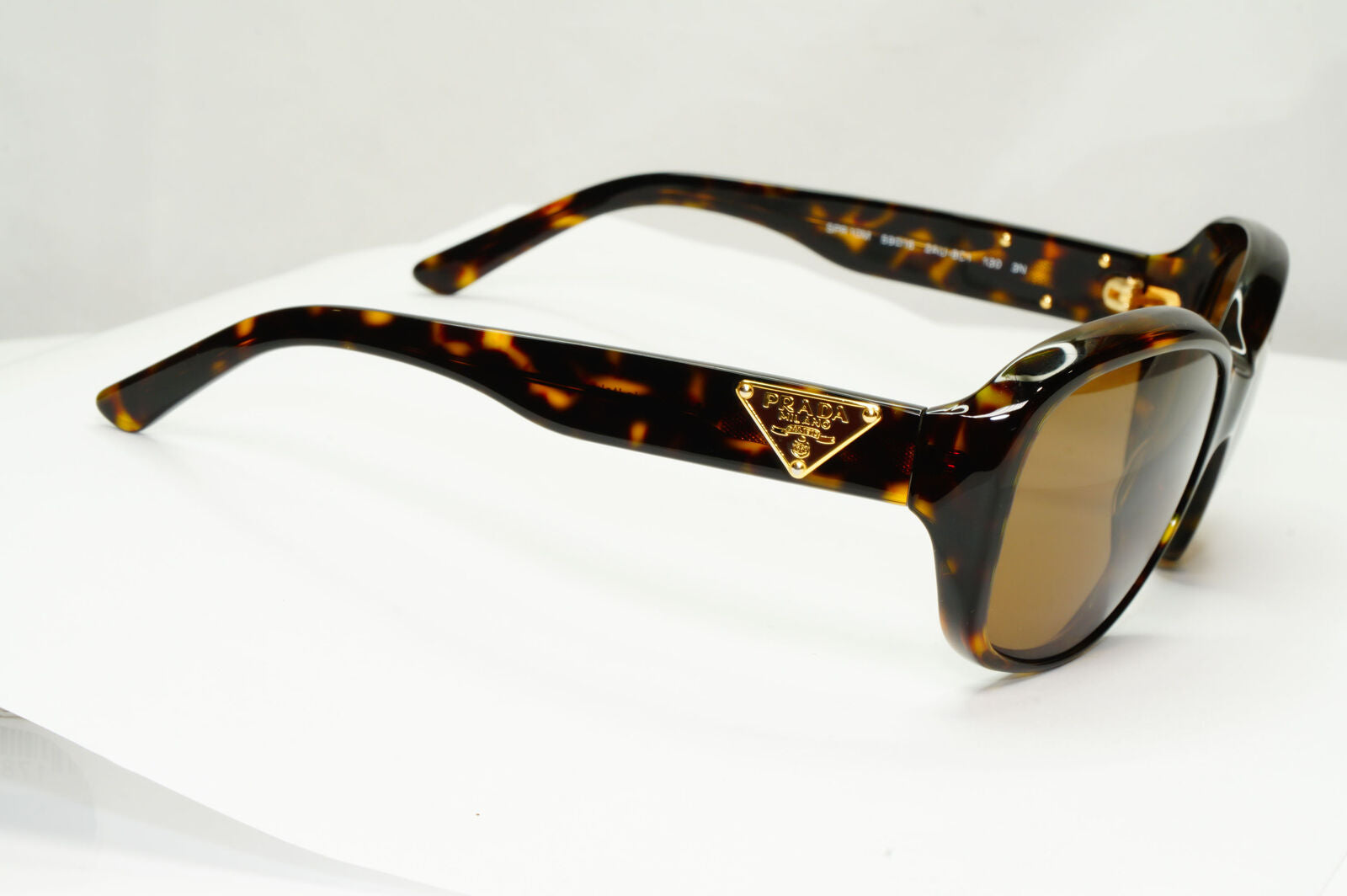 Prada 2011 Triangle Logo Sunglasses Brown Gold PR10MS SPR 10M 2AU-8C1 141122