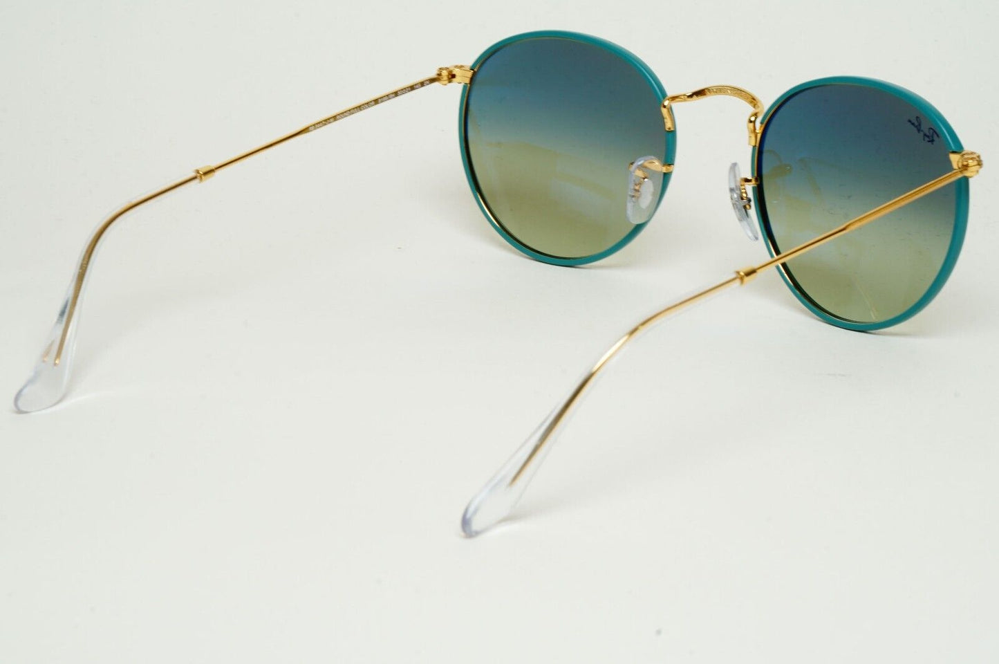 Ray-Ban Sunglasses Round Full Color Green Gold Gradient RB 3447-J-M 9196/BH 50mm