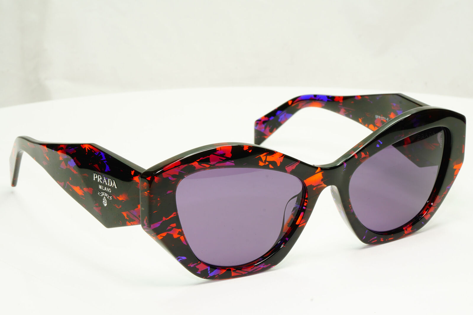 Prada Symbole Marble Sunglasses Black Orange Violet PR07YSF SPR 07Y F 06V-6O2