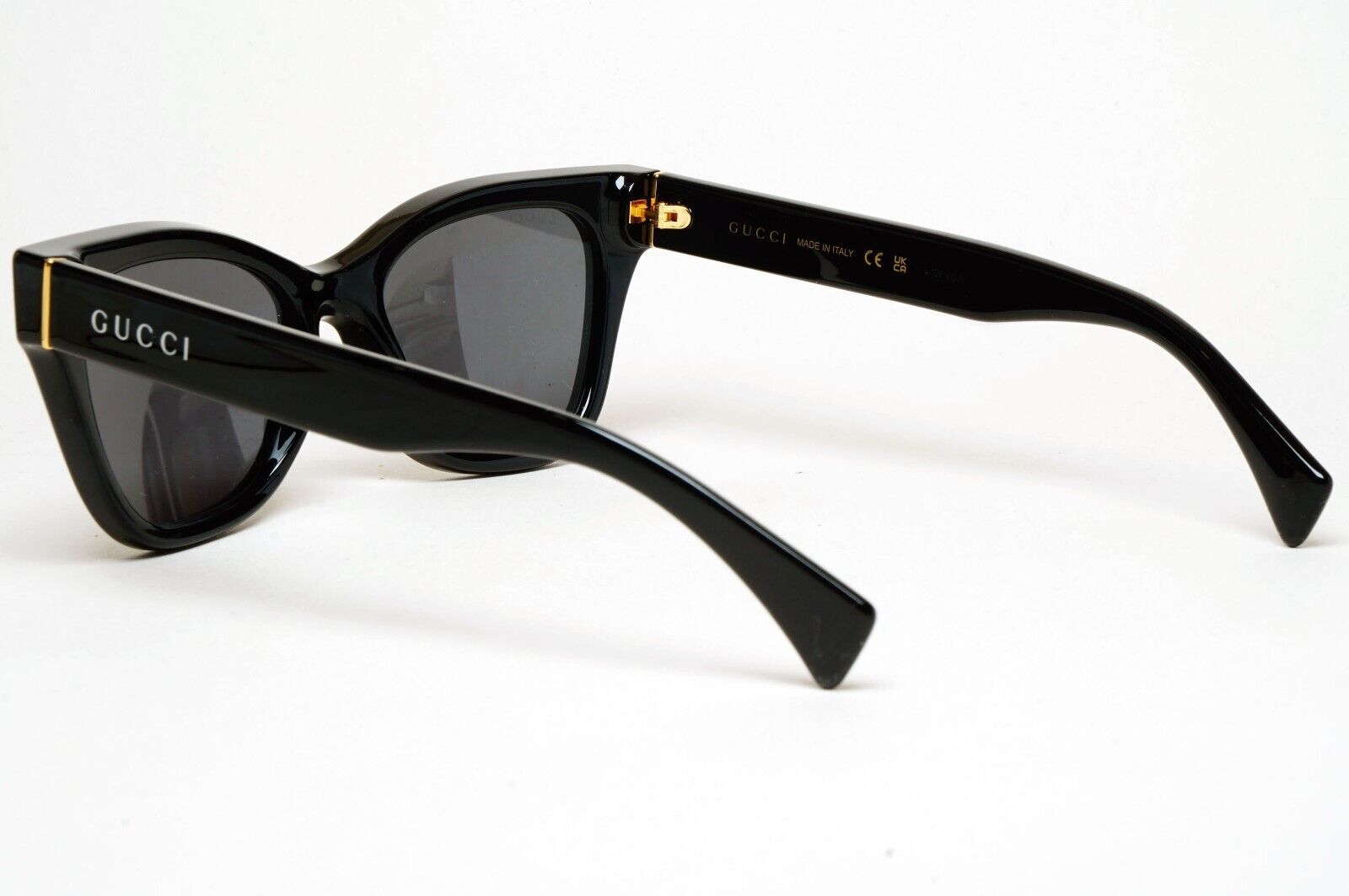 Gucci Sunglasses 2022 Black Glossy Square GG1133S 001 52mm 250125