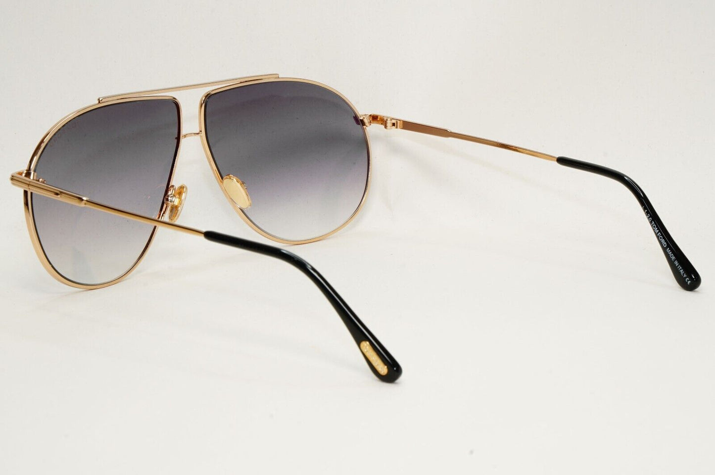 Tom Ford Sunglasses Riley-02 Gold Pilot Grey Gradient Metal FT0825 TF 825 28B
