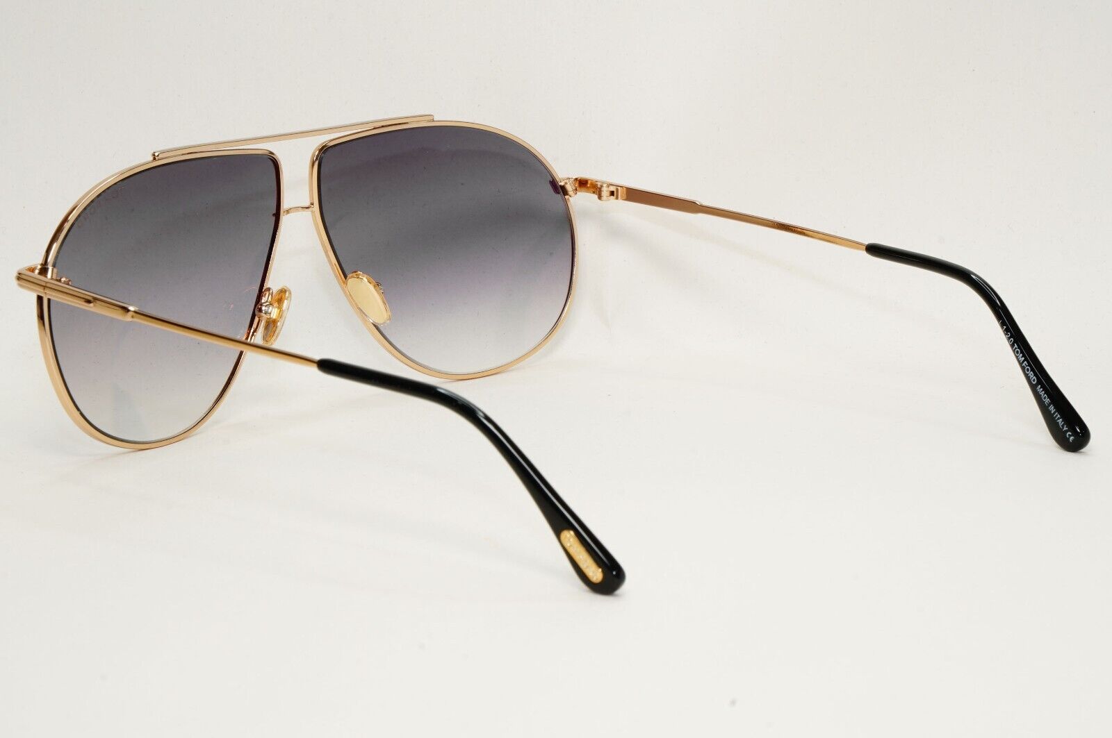 Tom Ford Sunglasses Riley-02 Gold Pilot Grey Gradient Metal FT0825 TF 825 28B