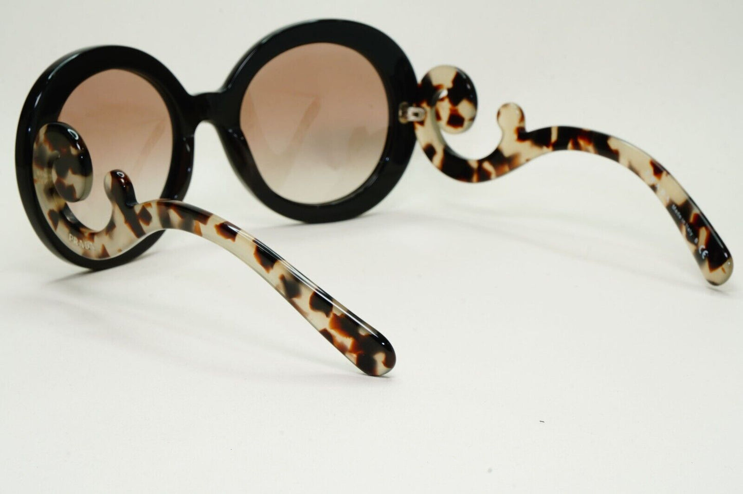 Prada Sunglasses Baroque Swirl Round Black Marble PR27NS SPR 27N UAO-4O0 141024