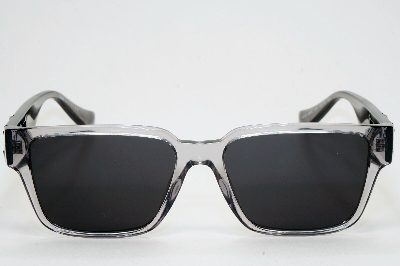 Versace Sunglasses Black Grey Transparent Square Medusa MOD VE 3346 593 55mm