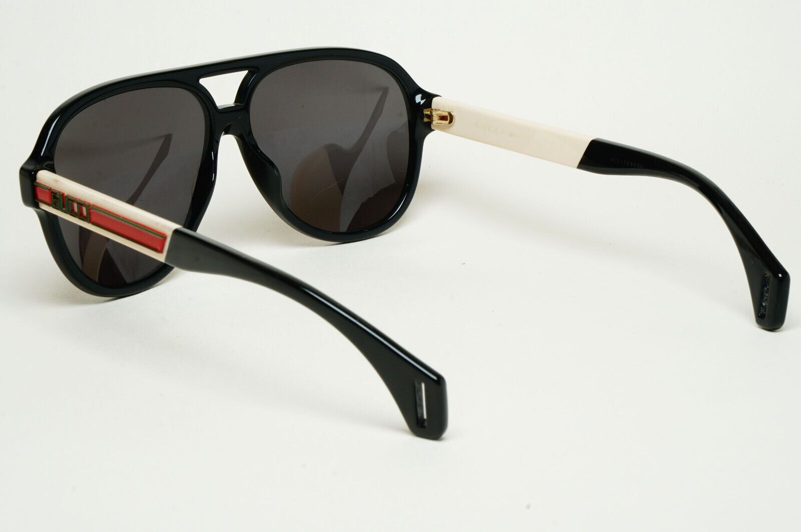 Gucci Sunglasses 2019 Black Pilot Red Green Letters GG0463S 002 58mm 280125