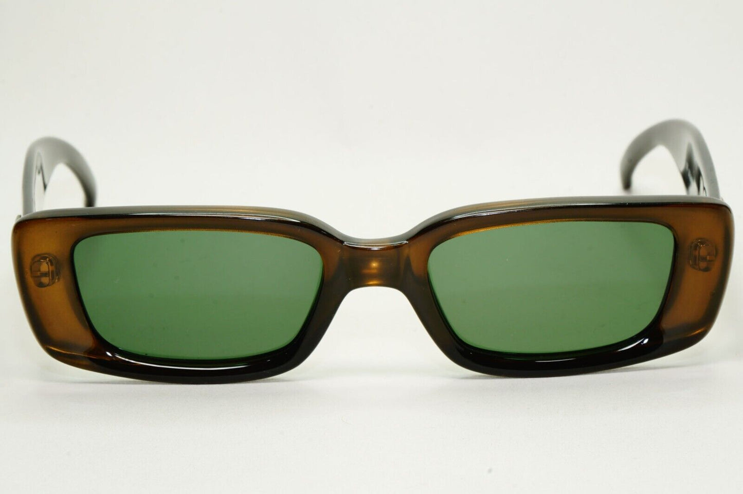Gucci Sunglasses 1996 Vintage Brown Green Square GG 2409/N/S 4NR 49mm 230924