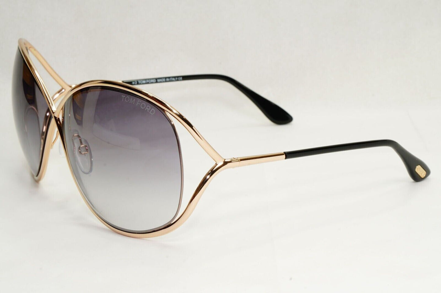 Tom Ford Sunglasses Miranda Gold Grey Gradient Smoke FT0130 TF 130 28B 220324