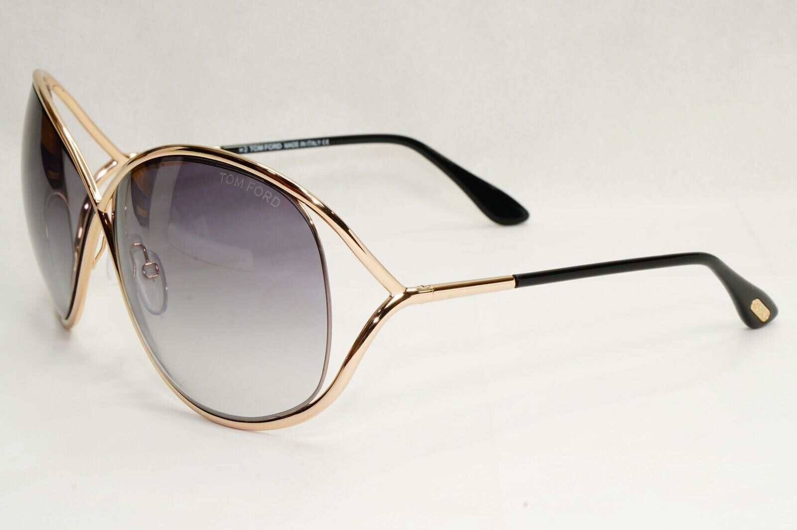 Tom Ford Sunglasses Miranda Gold Grey Gradient Smoke FT0130 TF 130 28B 220324