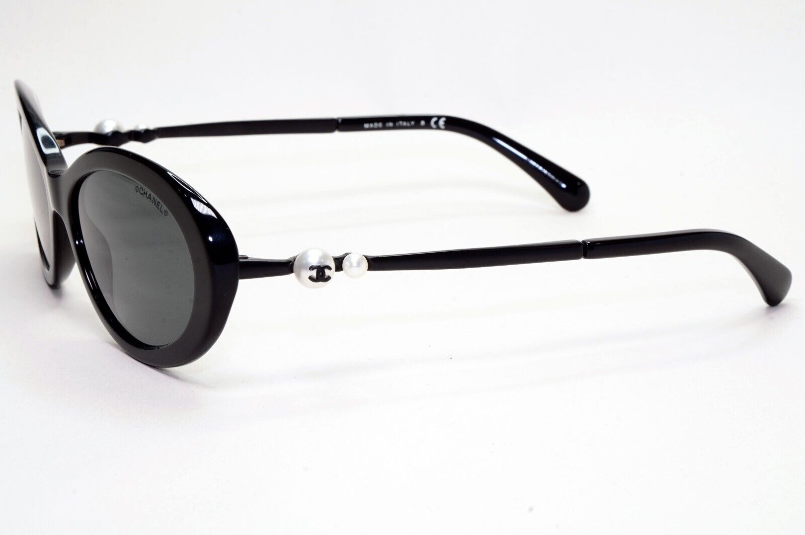 Chanel Sunglasses Pearl Black Oval 5428-H c.501/S4 56mm