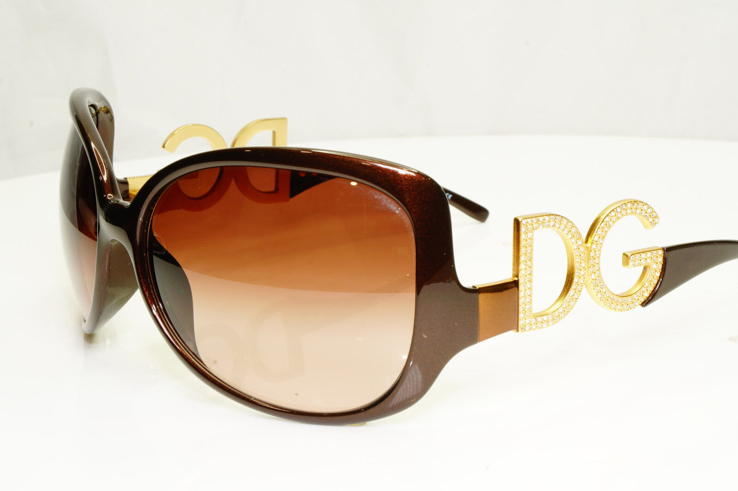 Authentic Dolce & Gabbana Womens Vintage Sunglasses Crystal DG 6011 502/73 34725