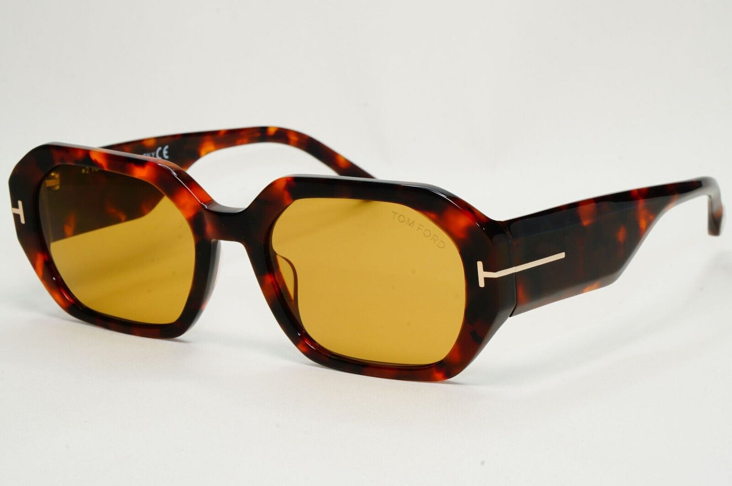 Tom Ford Sunglasses Veronique-02 Brown Havana Hexagon Unisex FT 0917 TF 917 55E