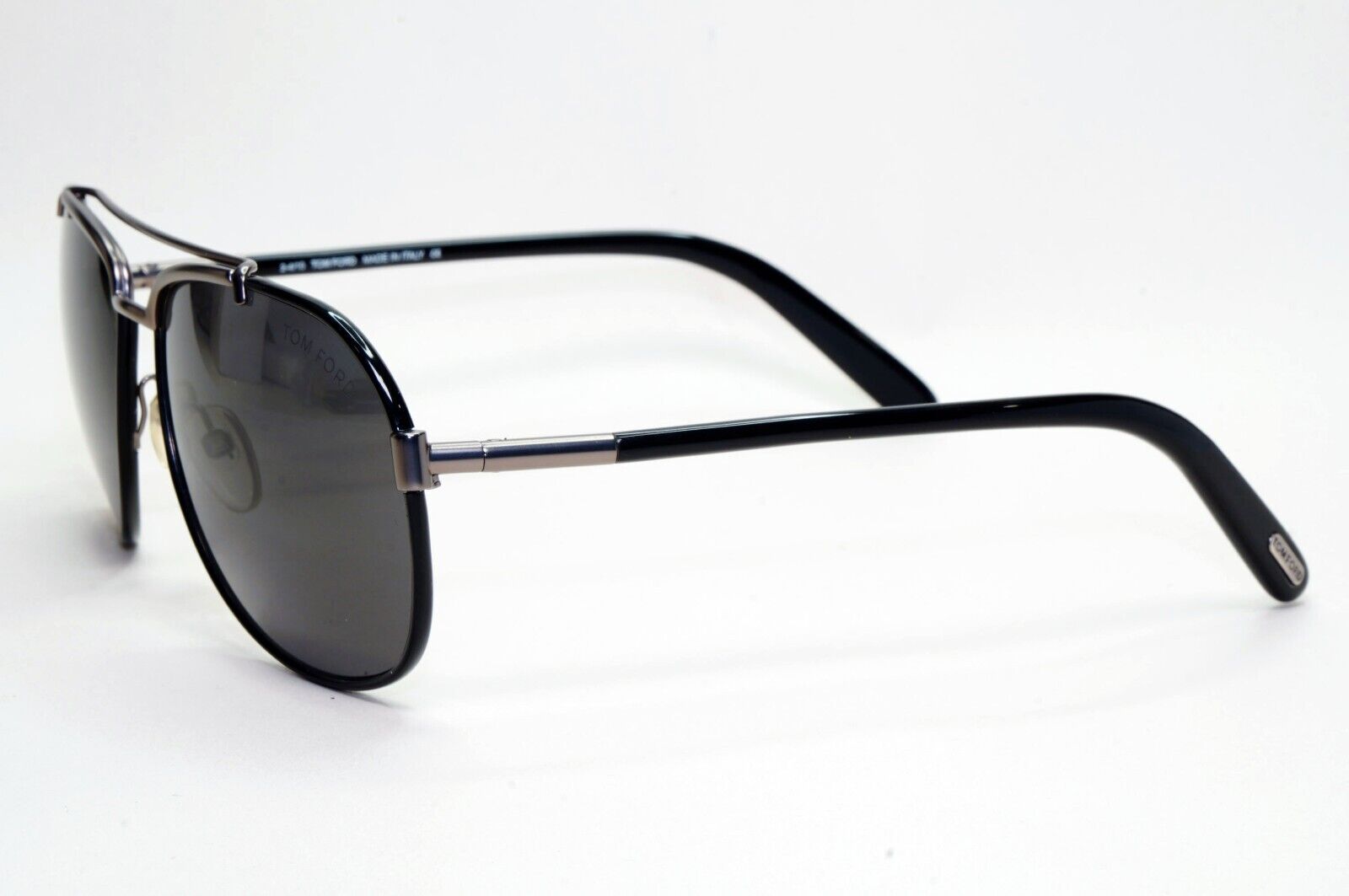 Tom Ford Sunglasses Miguel Pilot Black Smoke Metal FT0148 TF 148 09A 60mm