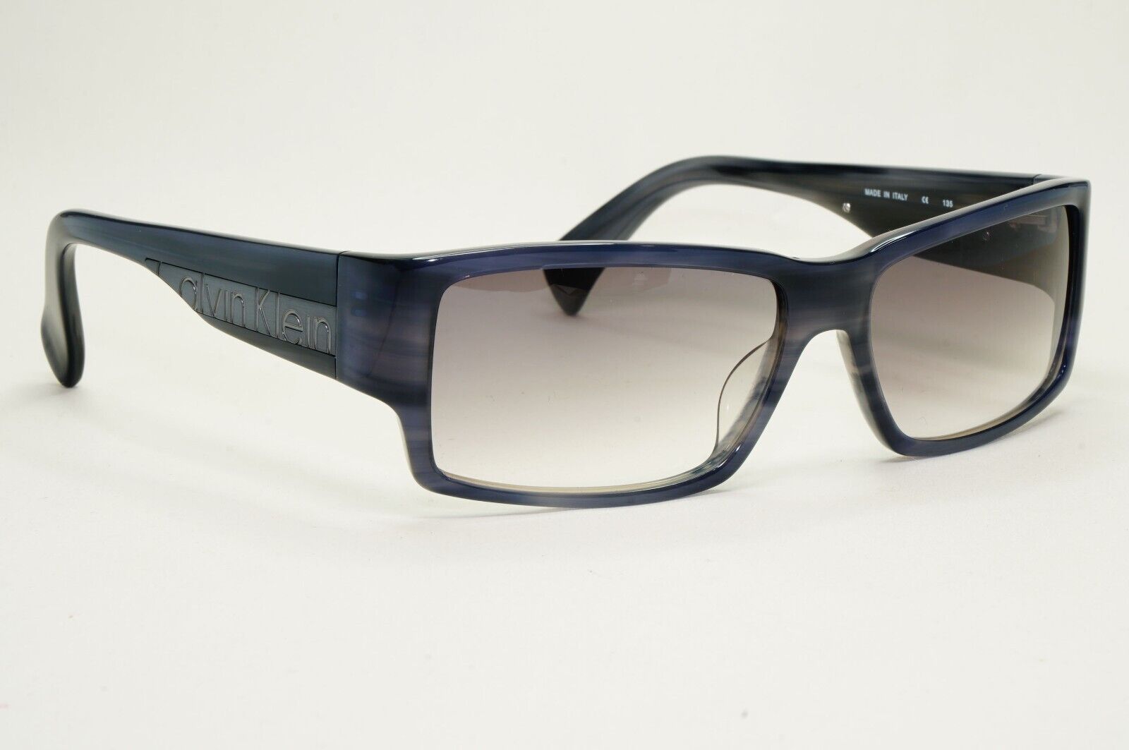 Calvin Klein Sunglasses 2005 Vintage Blue Grey Gradient Square 829S 010 121124