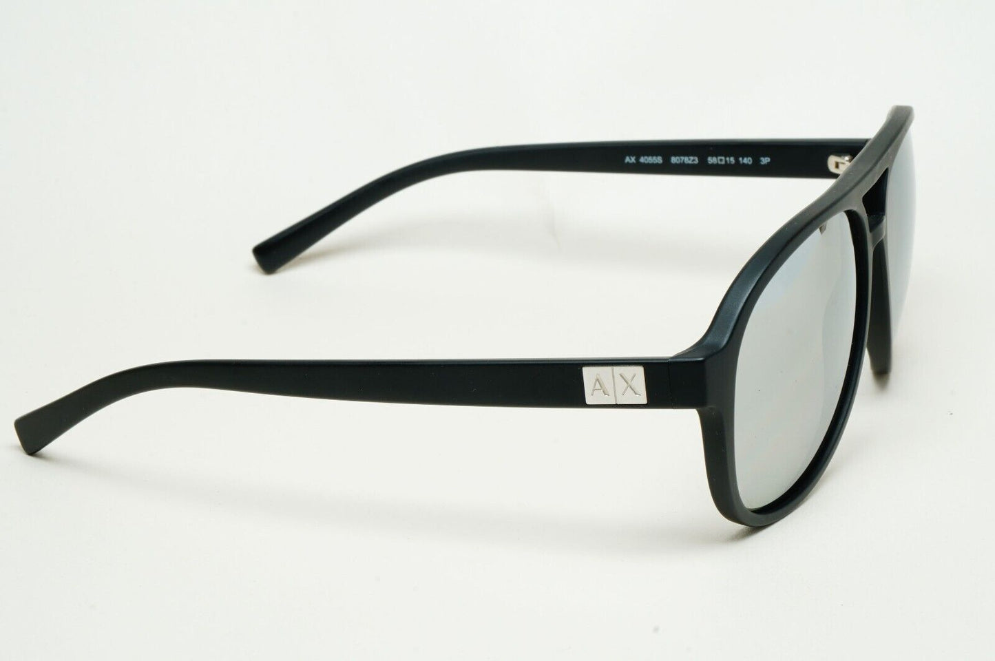 Armani Exchange Sunglasses 2015 Black Polarized Silver AX 4055 8078/Z3 221124