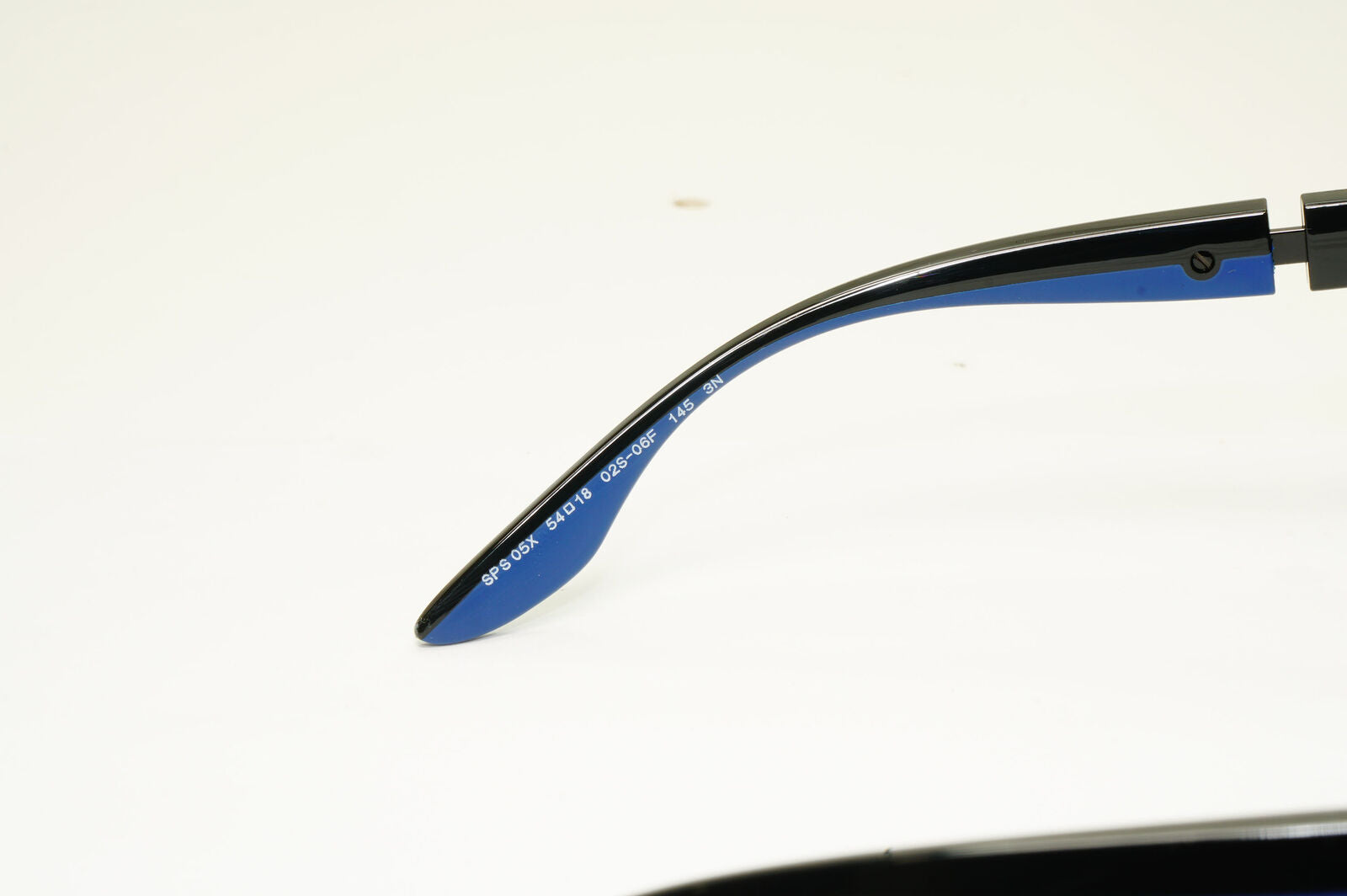 Prada Sunglasses Blue Black Navy Square Red Stripe PS05XS SPS 05X 02S-06F