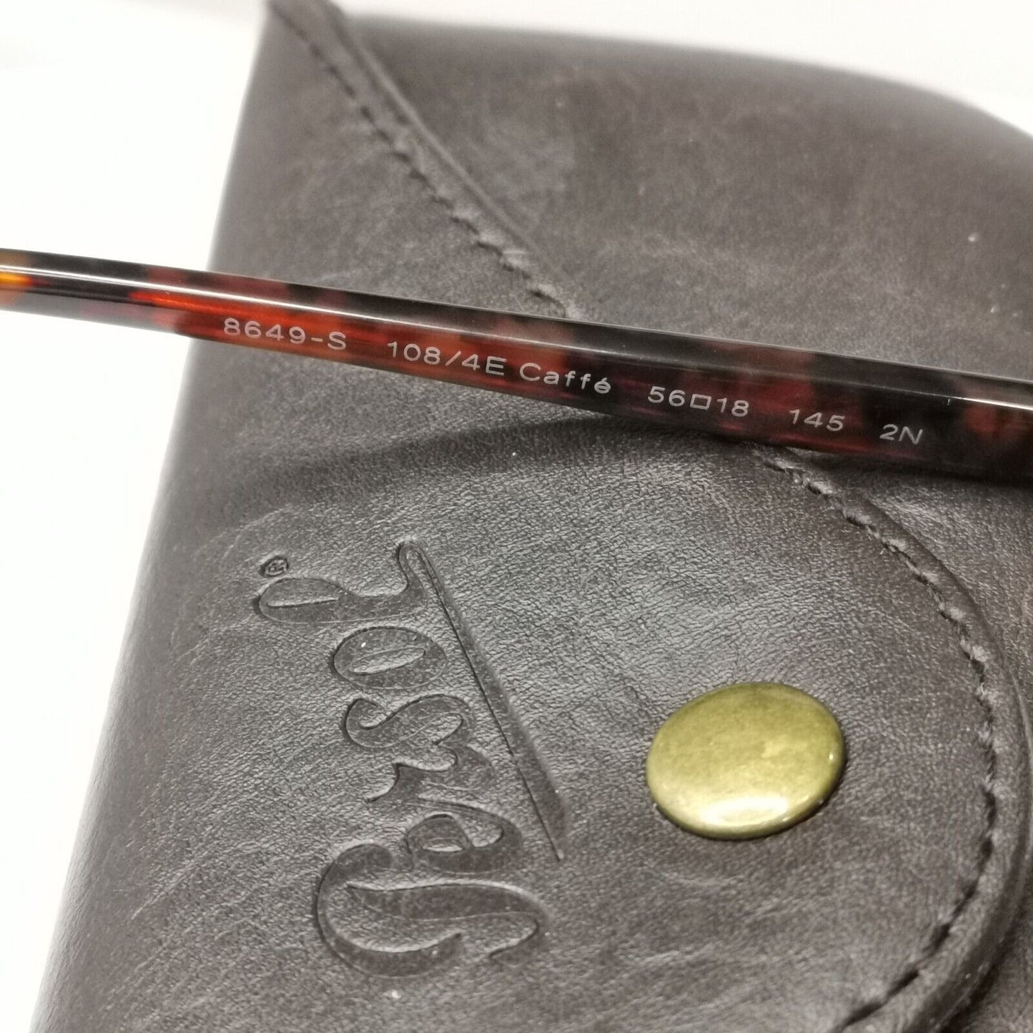 Persol Sunglasses 2015 Brown Caffe Tortoise Green Square 8649-S 108/4E 56mm
