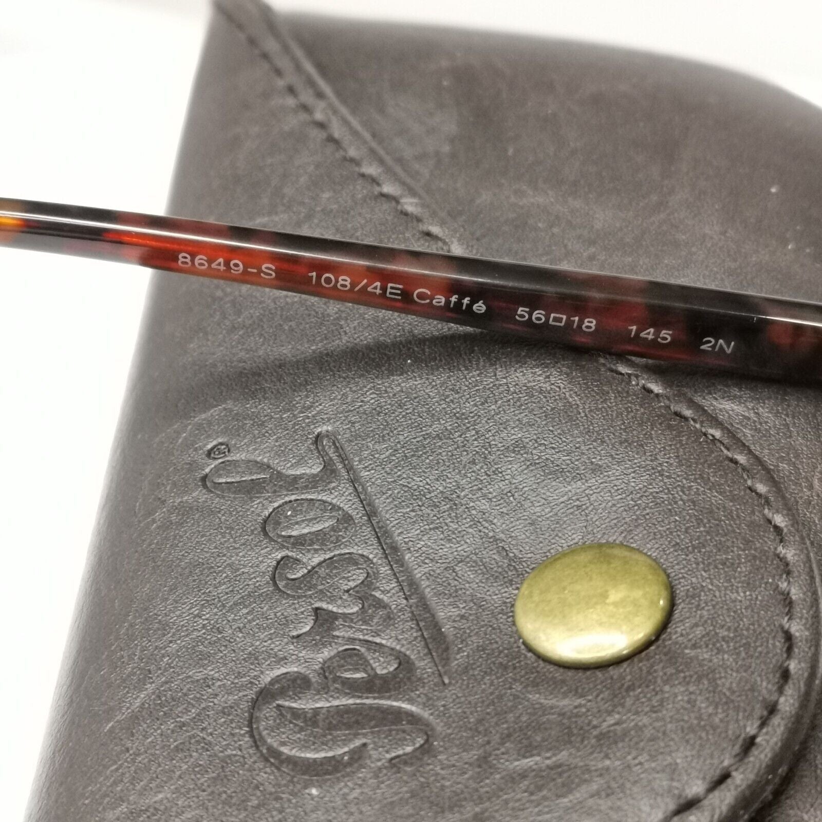 Persol Sunglasses 2015 Brown Caffe Tortoise Green Square 8649-S 108/4E 56mm