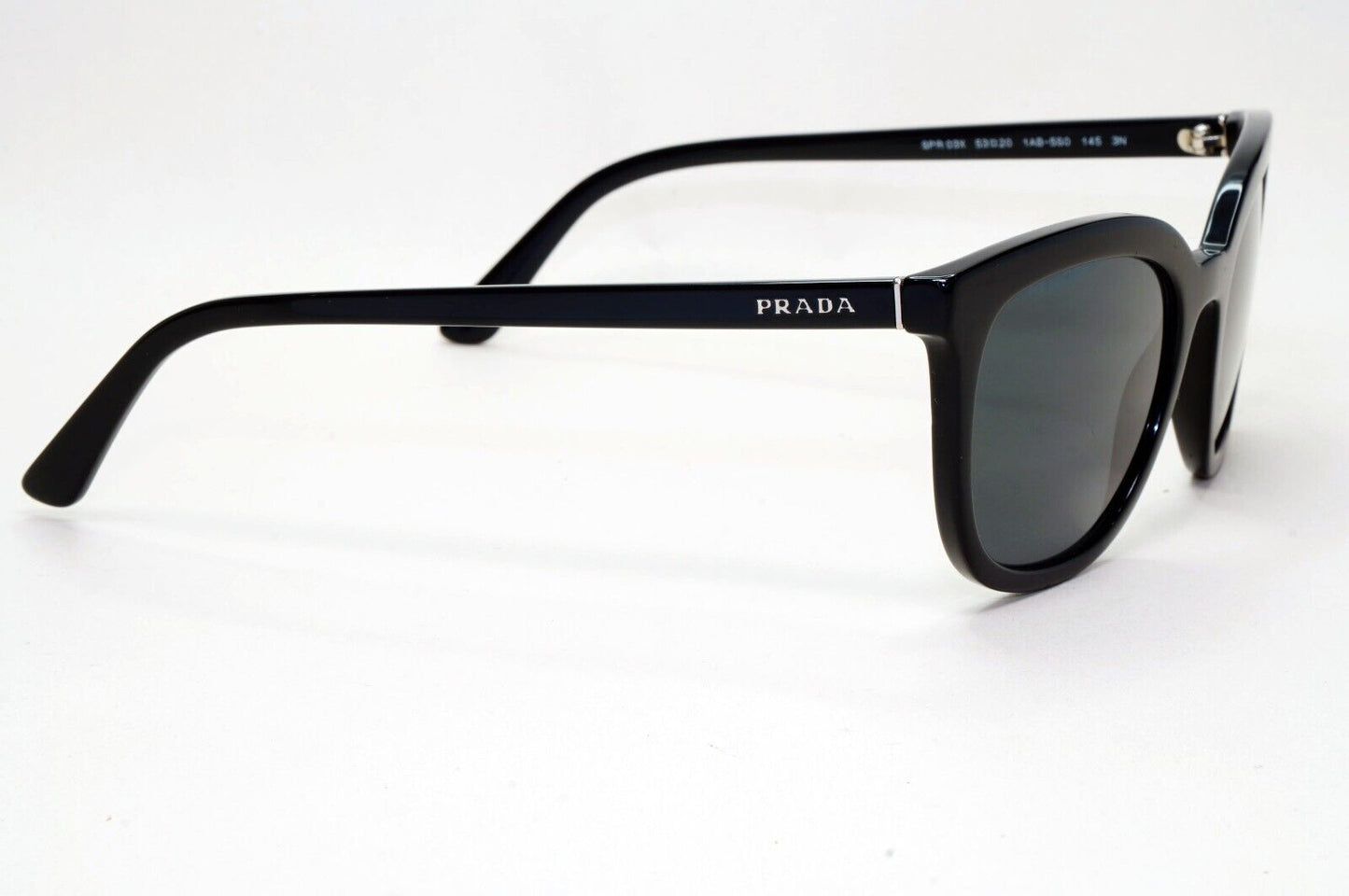 Prada Sunglasses 2020 Black Glosst Grey PR03XS SPR 03X 1AB-5S0 53mm 031124