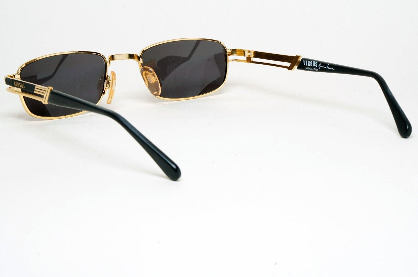 Versus Sunglasses 1996 by Gianni Versace Vintage Gold Black MOD F20 COL 33M