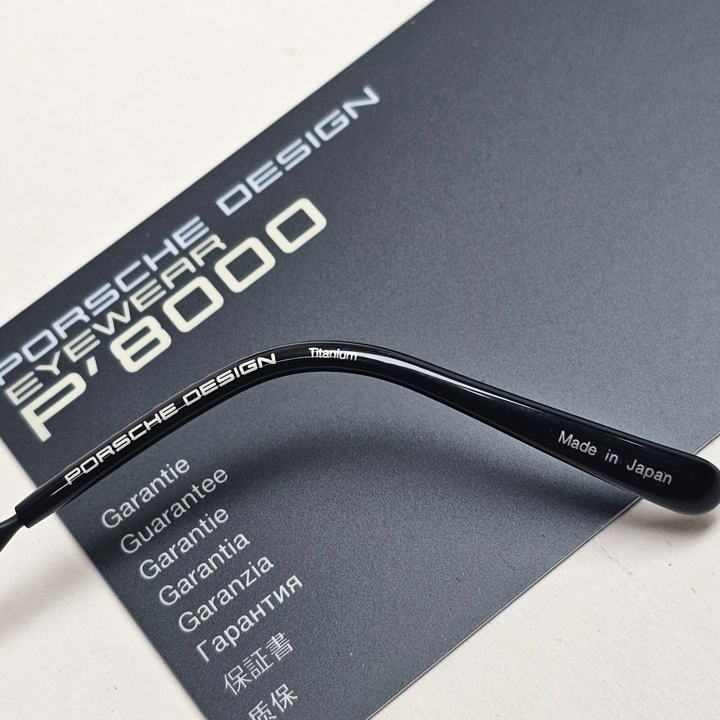 Porsche Design Sunglasses Titanium Brown Black P8000 Series Shield Visor P8479 C