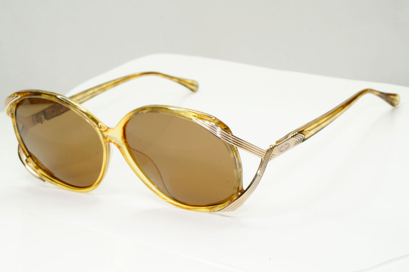 Dior 1990s Vintage Sunglasses Germany Gold Honey Transparent 2520 20 071222