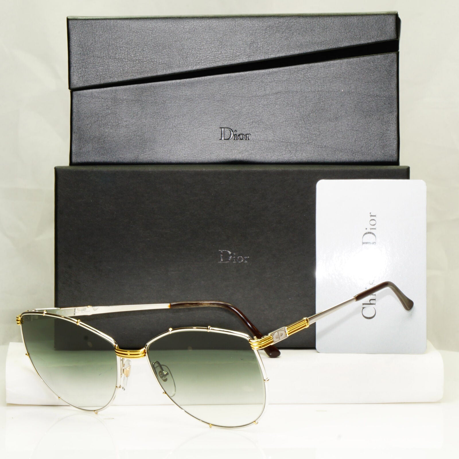 Authentic Christian Dior Womens Vintage Sunglasses Austria Gold 2249 47 32810
