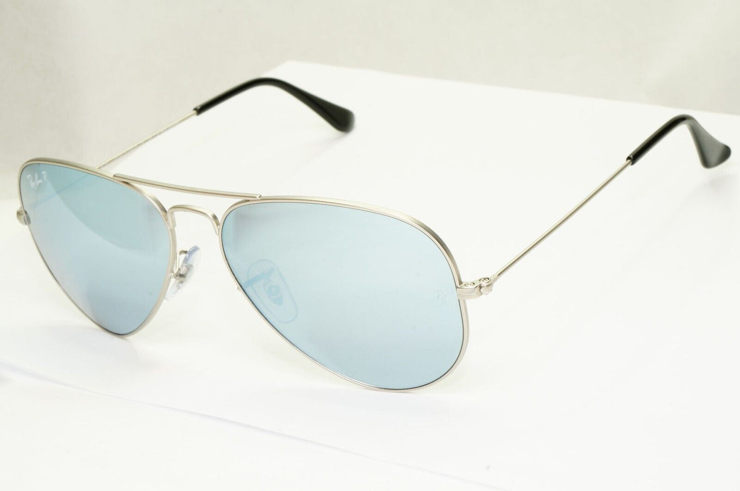 Ray-Ban Sunglasses Aviator Polarised Silver Mirror Grey RB 3025 019/W3 58mm