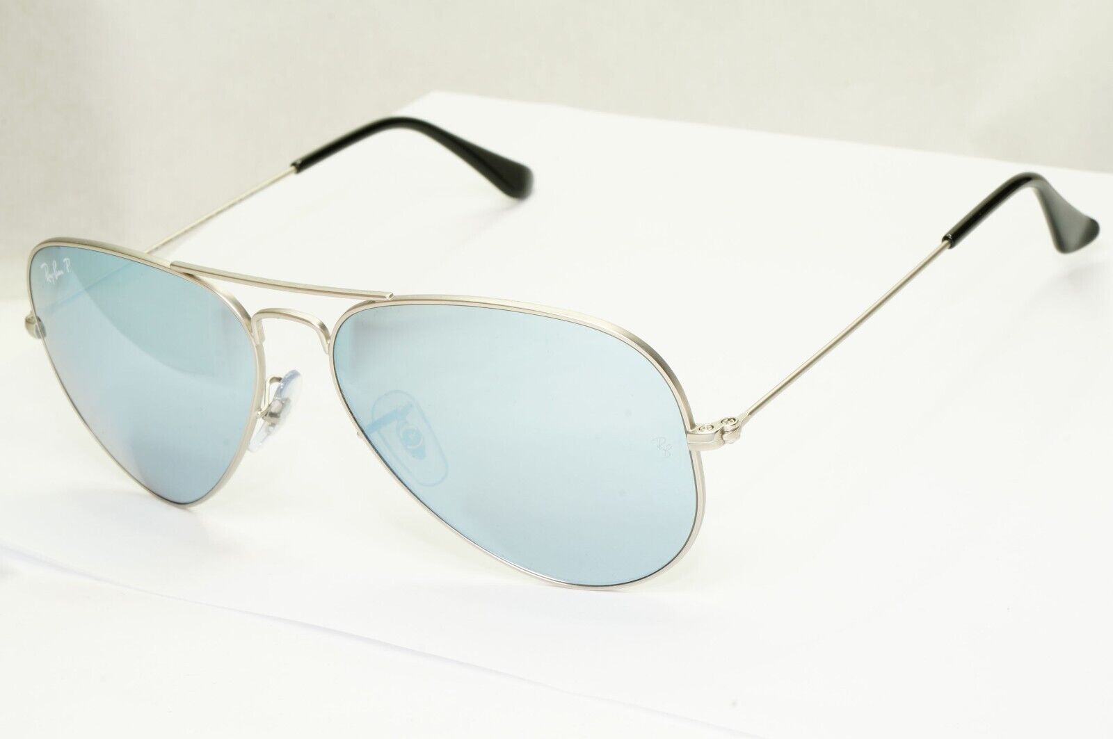 Ray-Ban Sunglasses Aviator Polarised Silver Mirror Grey RB 3025 019/W3 58mm