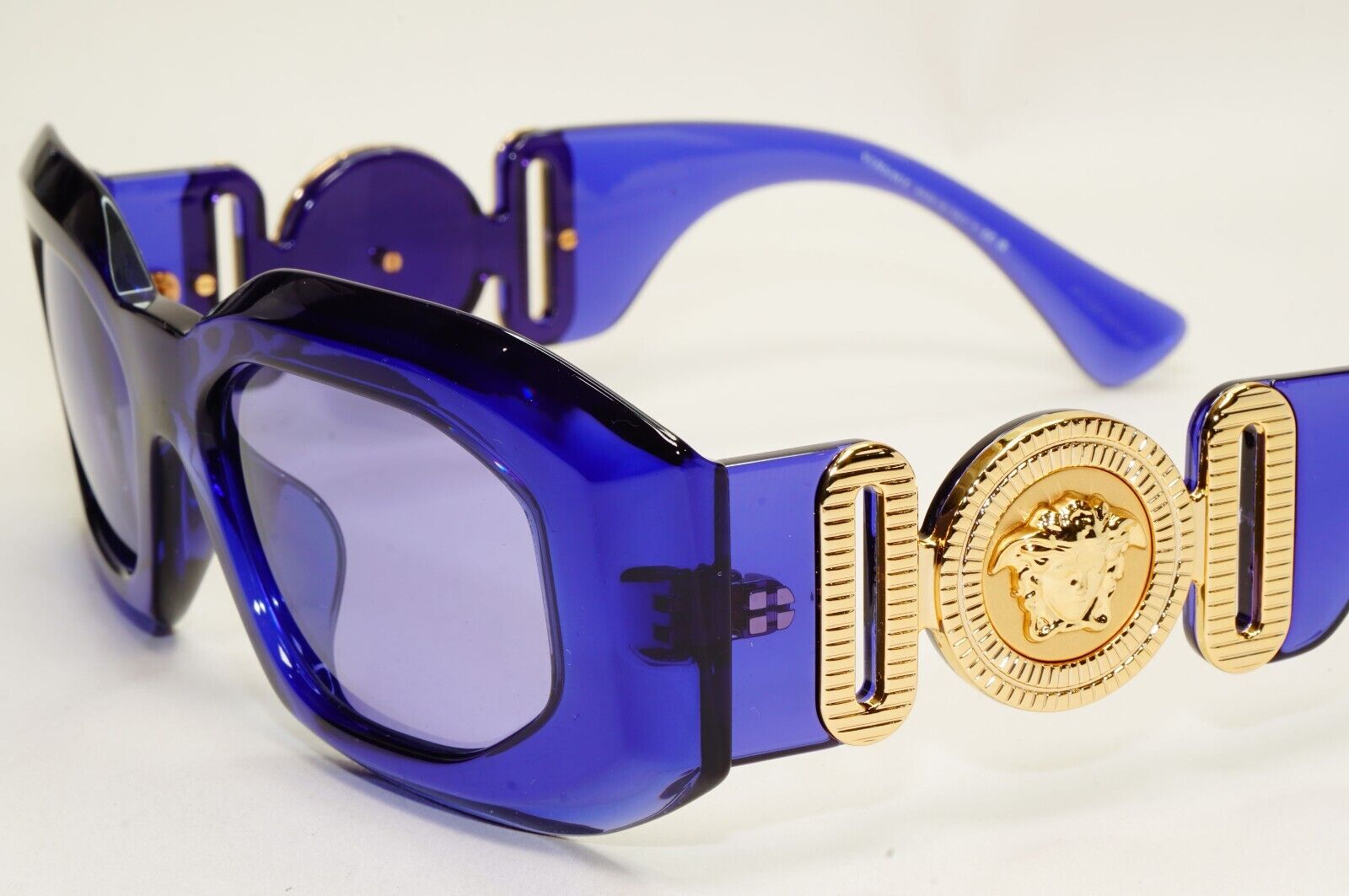 Versace Sunglasses Purple Transparent Biggie Oversized MOD VE 4425U 5419/1A