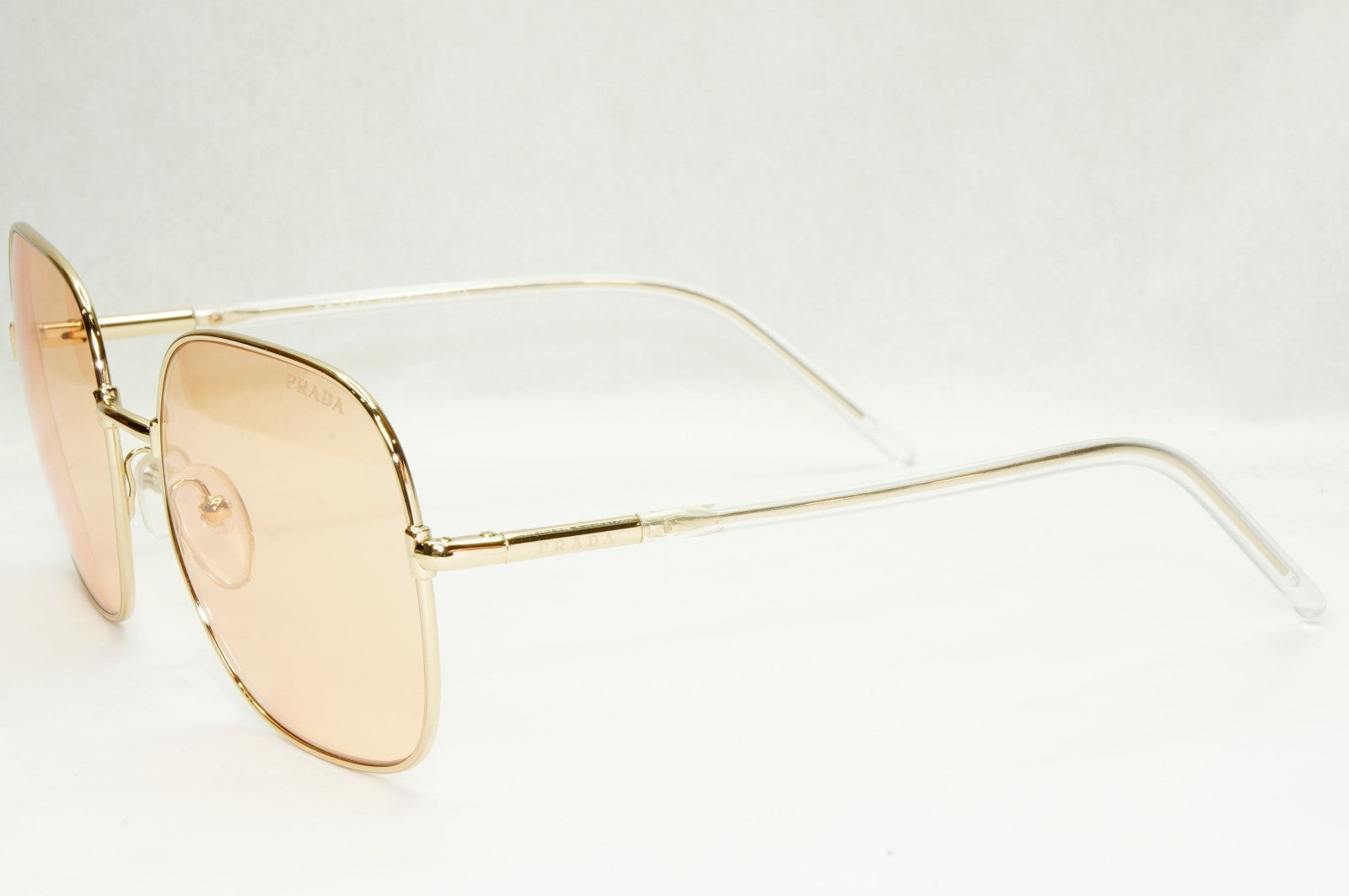 Prada Sunglasses Photochromic Gold Yellow Orange Square PR67XS SPR 67X ZVN-09D