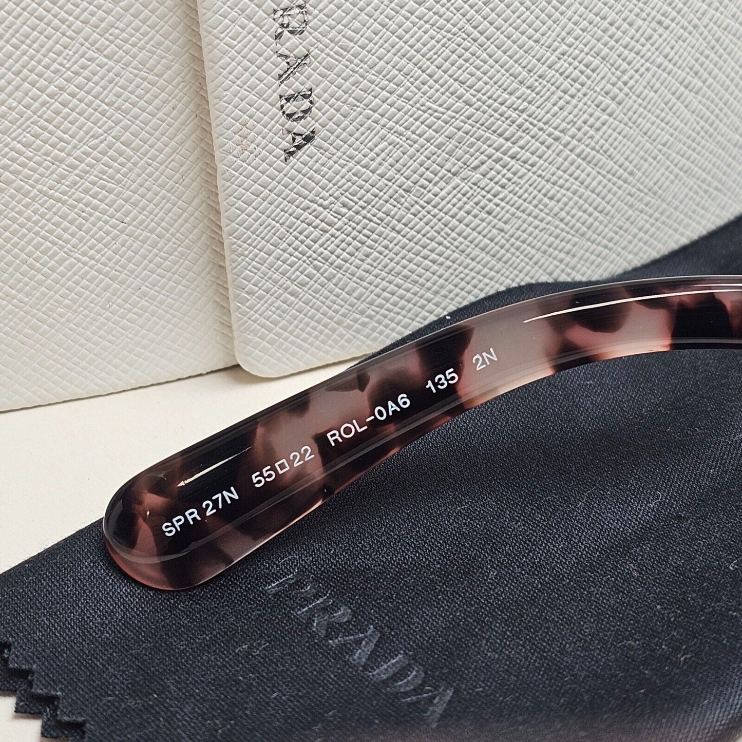Prada Sunglasses Baroque Swirl Round Brown Marble PR27NS SPR 27N ROL-0A6 070125