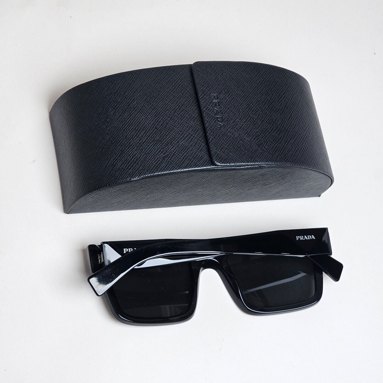 Prada Sunglasses 2023 Black Symbole Square PR19WS SPR 19W 1AB-5S0 52mm 210125