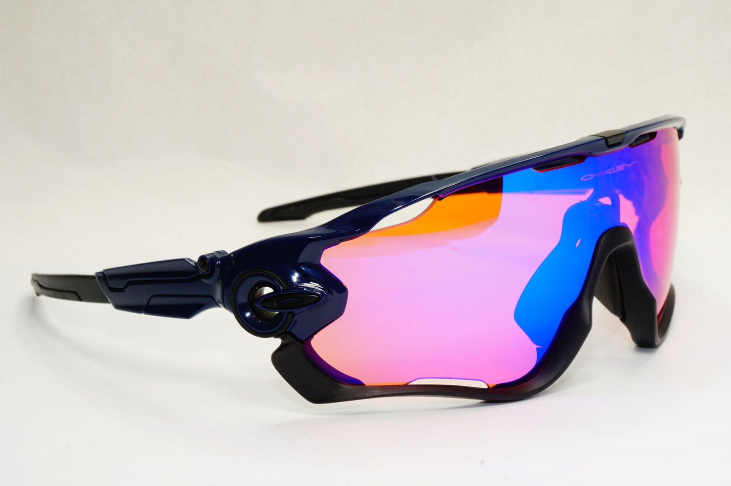 Oakley Sunglasses Jawbreaker Shield Black Navy Blue Prizm Trail OO 9290 04