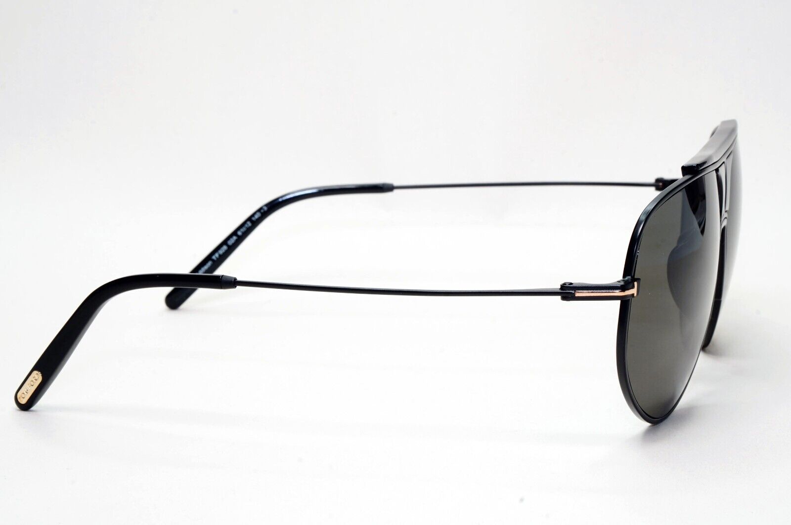 Tom Ford Sunglasses Addison Black Grey Pilot Metal FT0928 TF 928 02A 61mm