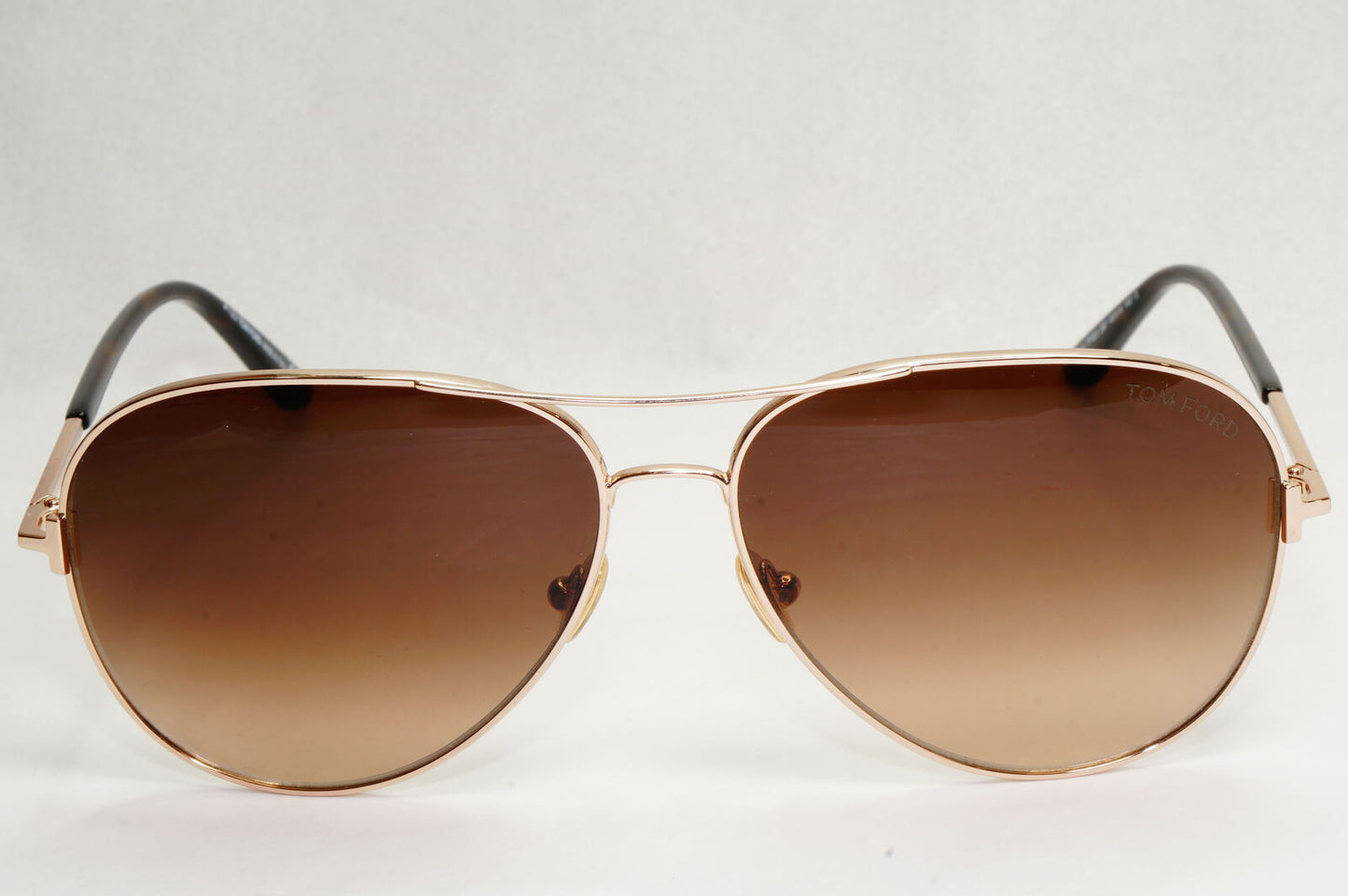 Tom Ford Sunglasses Clark Gold Pilot Metal Brown Gradient FT0823 TF 823 28F