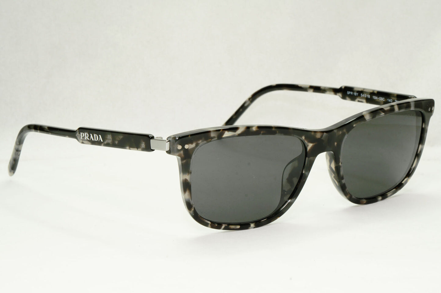 Prada Sunglasses Glass Lens Grey Tortoiseshell Havana PR18YS SPR 18Y 19A-09C