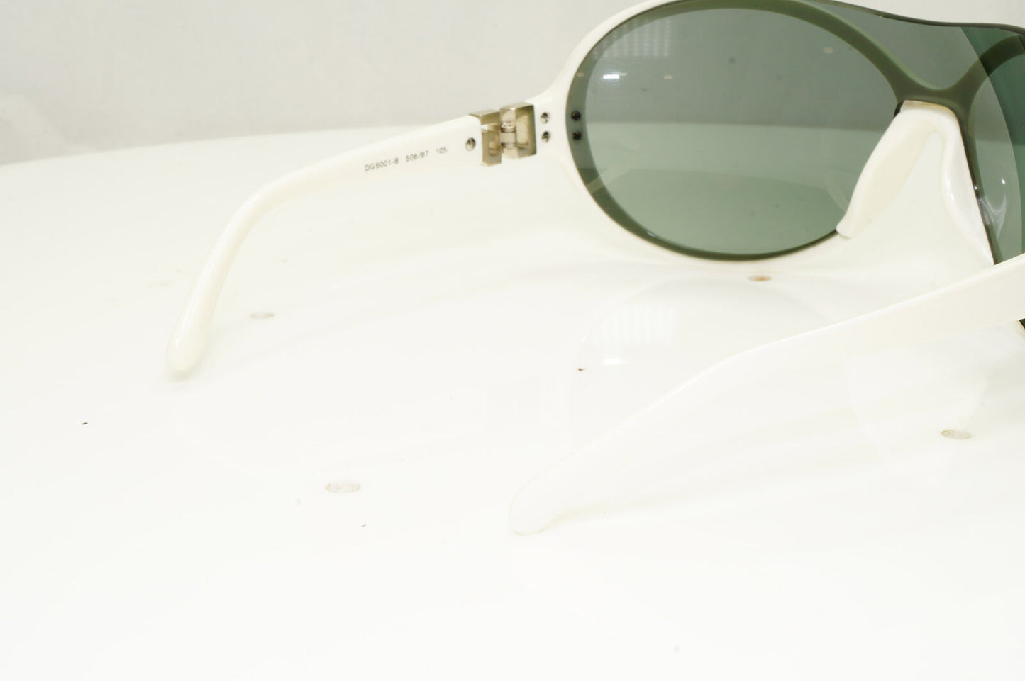 Authentic Dolce & Gabbana Vintage Sunglasses Crystal White DG 6001 508/87 34557