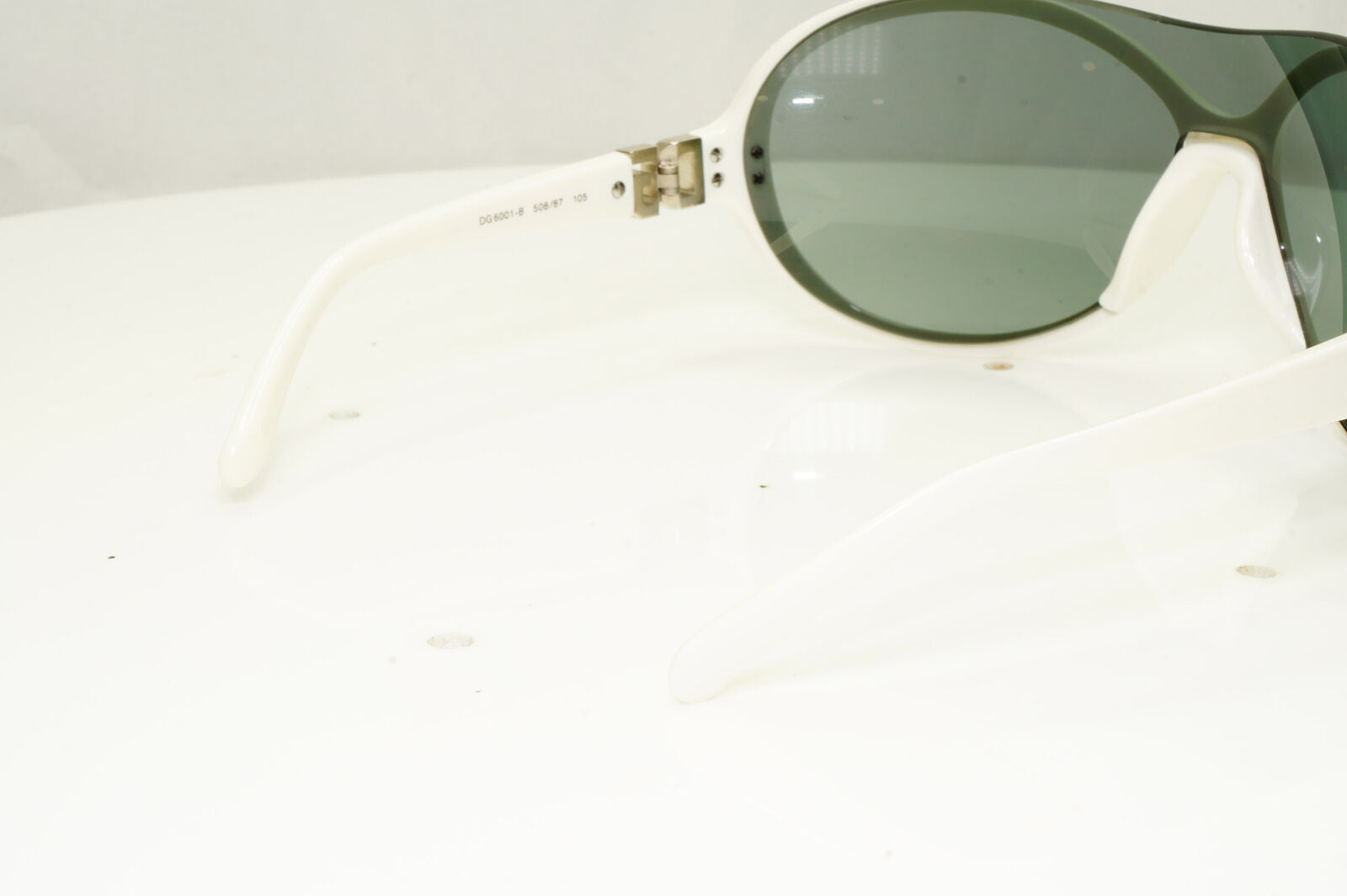 Authentic Dolce & Gabbana Vintage Sunglasses Crystal White DG 6001 508/87 34557