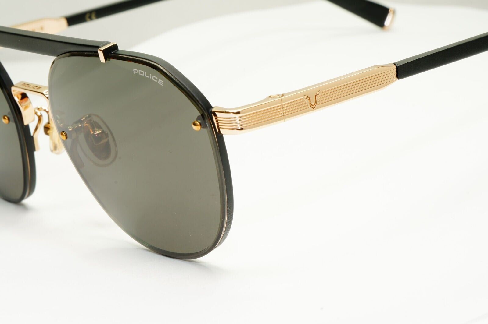Police Lewis Hamilton F1 Sunglasses Gold Green Pilot SPL E19 COL 0302 54mm [a]